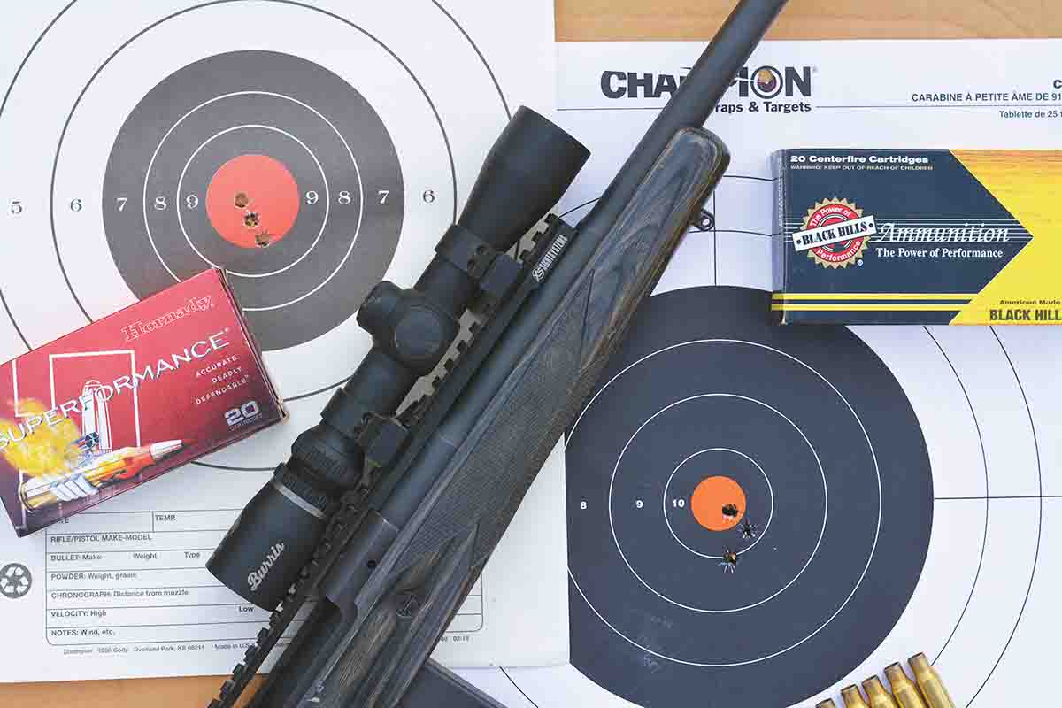 Most .308 Winchester factory loads produced groups that hovered around an inch at 100 yards.